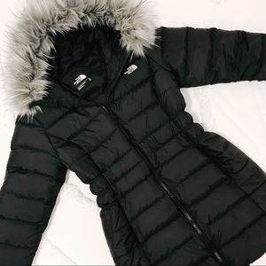 North Face Women’s Gotham Down Parka -Black w/ fur